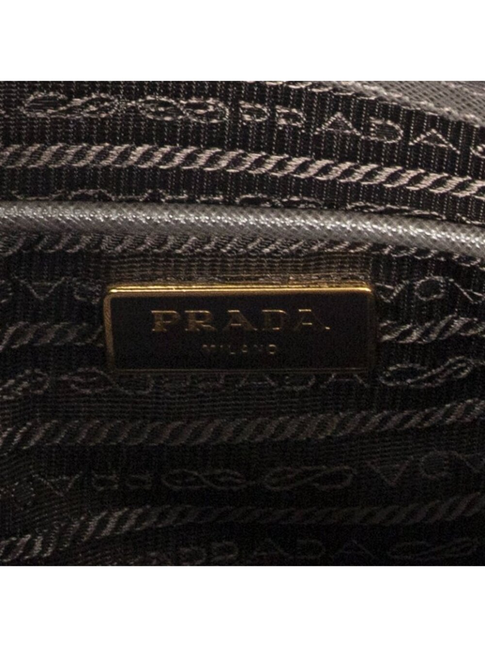 Prada Large Zip Promenade Gray Saffiano Leather Messenger - Picture 10 of 10